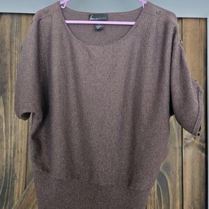 Lane Bryant Chocolate Brown Blouse